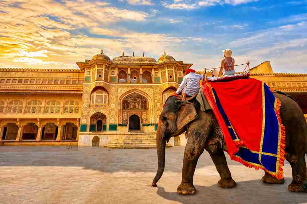 Elephant ride activity in Rajasthan offering a traditional cultural experience near Jaipur's historic attractions.