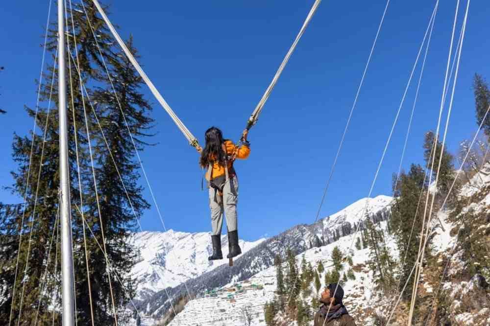 Bungee Rocket adventure activity offering an exciting high-speed outdoor experience for thrill seekers.